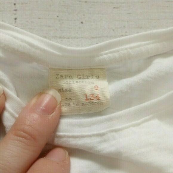 9 Zara Ok To Smile Graphic/Sequin Tee - Picture 5 of 6